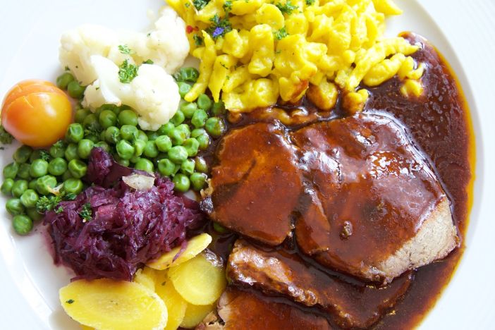 Gastronomie in Weikersheim Gutbürgerliches Essen auf einem Teller