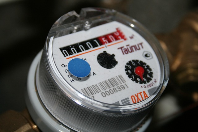 Wasseruhr mit Zähler 